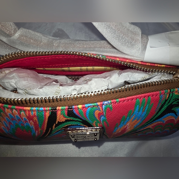 Dooney & Bourke Multicolor Plumes Buffy Crossbody Bag NWT - Picture 5 of 8